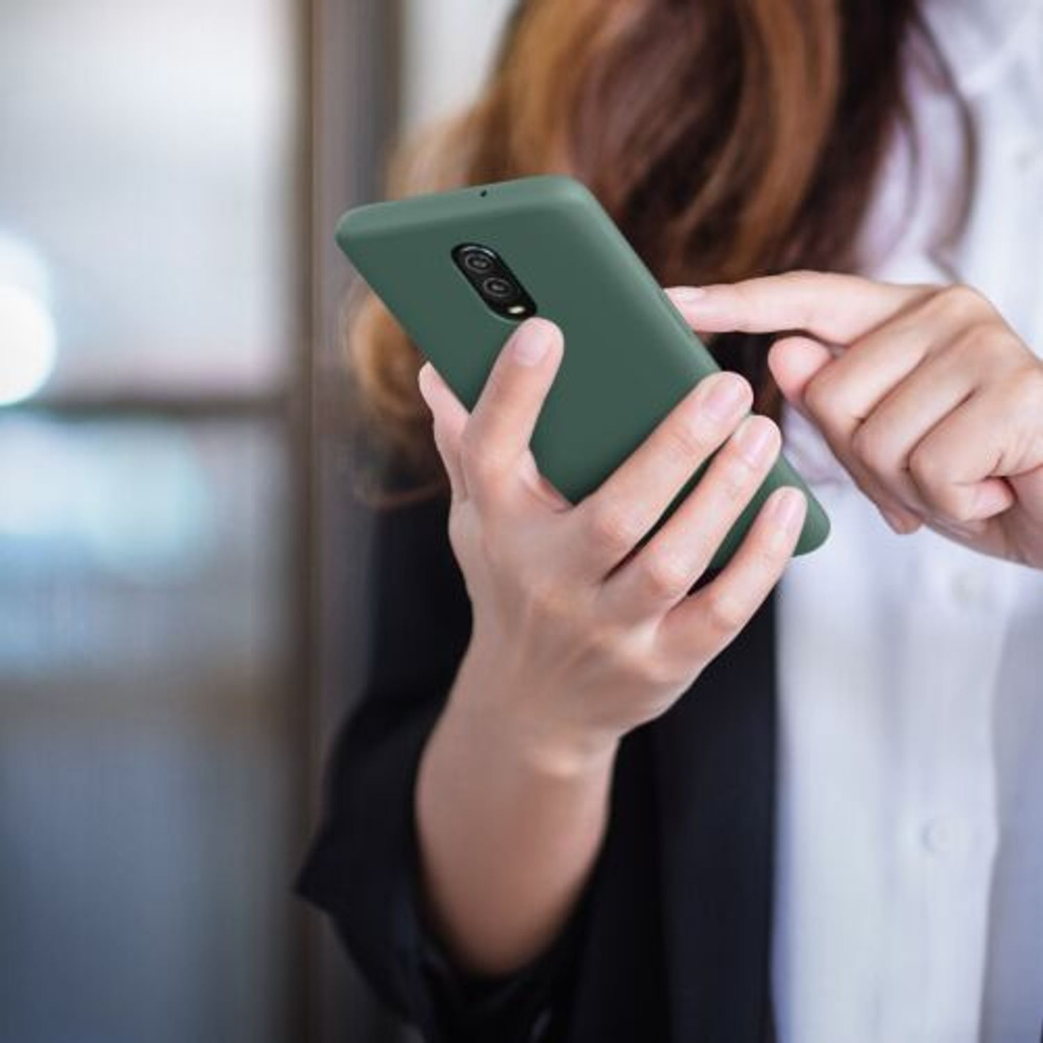 Husa pentru OnePlus 6T, Silicon, Verde, 46316.166 fotografia produsului View 8 L