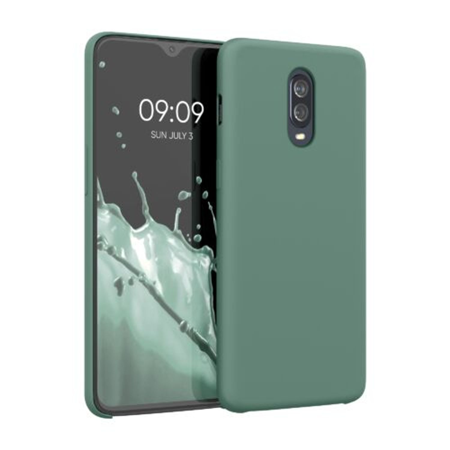 Husa pentru OnePlus 6T, Silicon, Verde, 46316.166 fotografia produsului
