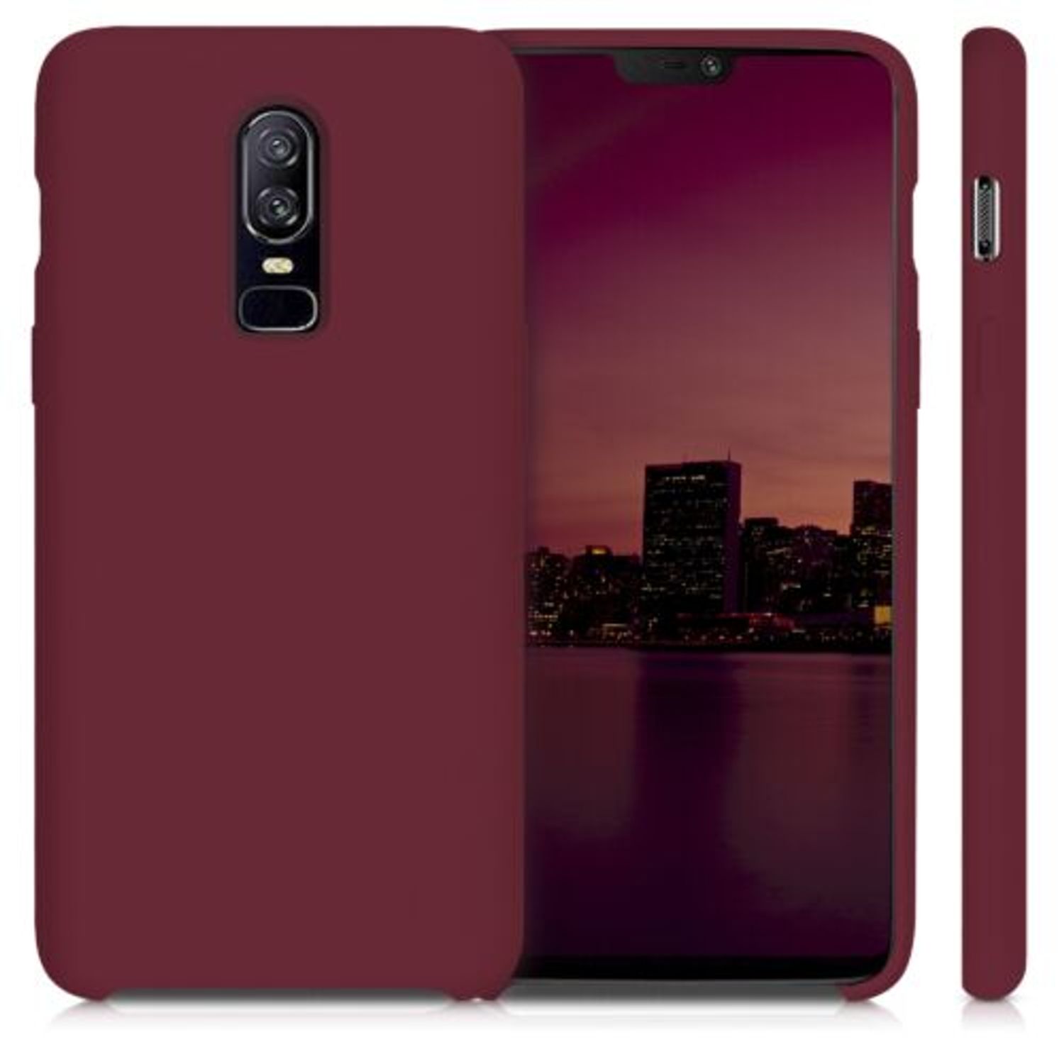Husa pentru OnePlus 6, Silicon, Violet, 46122.209 fotografia produsului View 2 L