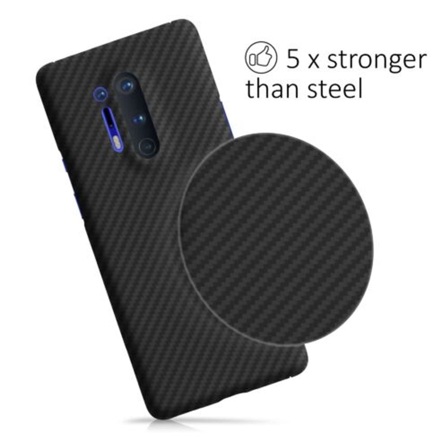 Husa pentru OnePlus 8 Pro, Aramida, Negru, 51711.47 fotografia produsului View 4 L