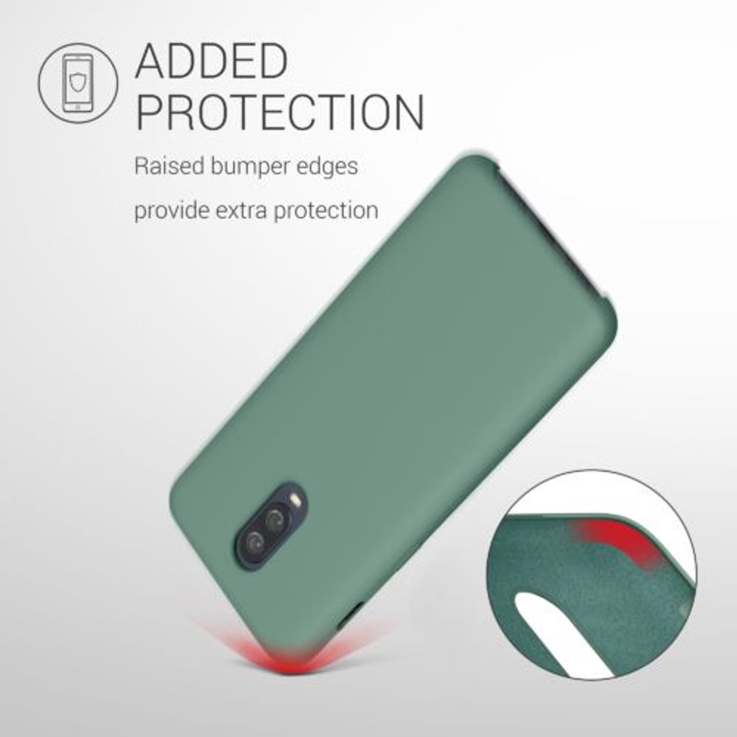 Husa pentru OnePlus 6T, Silicon, Verde, 46316.166 fotografia produsului View 6 L