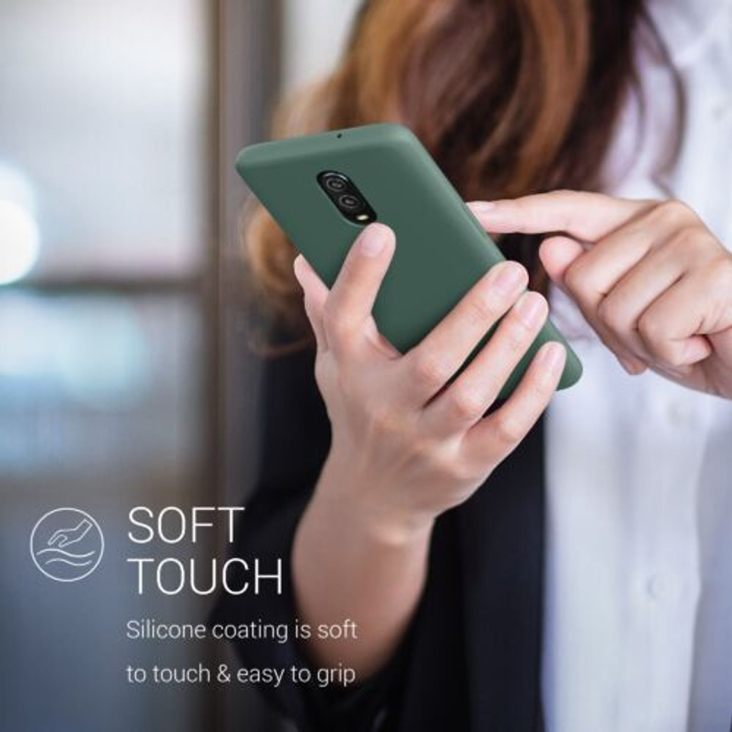 Husa pentru OnePlus 6T, Silicon, Verde, 46316.166 fotografia produsului View 4 L