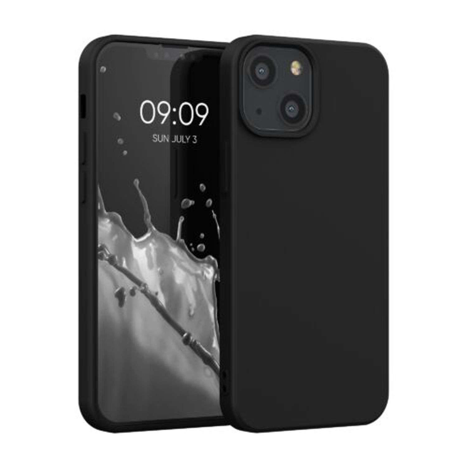 Husa pentru iPhone 13 Mini, Silicon, Negru, 55931.47 fotografia produsului
