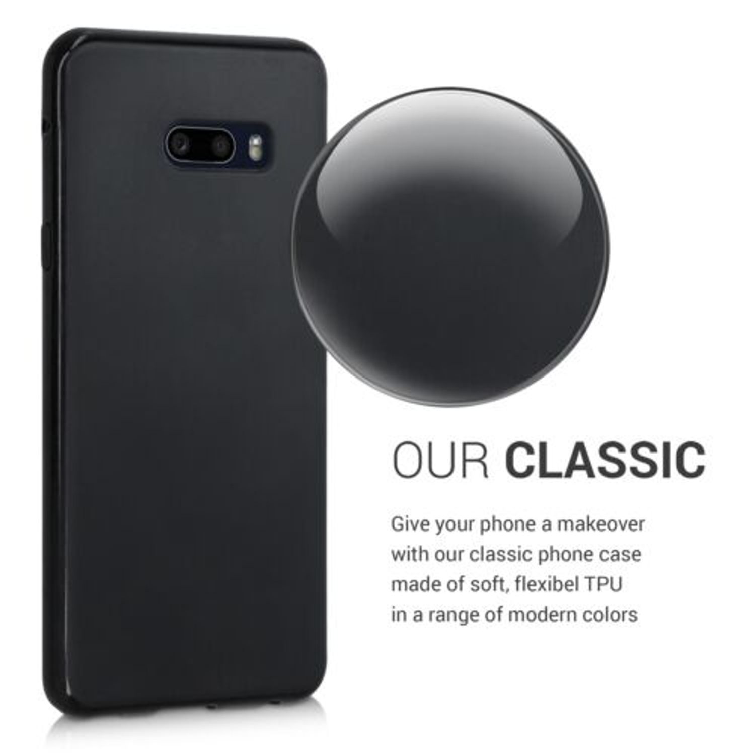Husa pentru LG G8X ThinQ, Silicon, Negru, 50831.01, Kwmobile fotografia produsului View 4 L