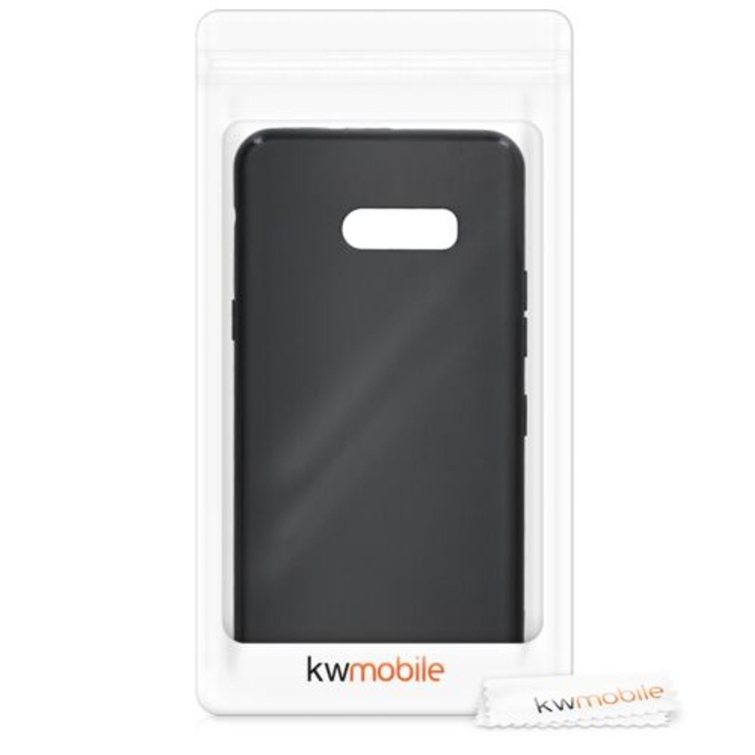 Husa pentru LG G8X ThinQ, Silicon, Negru, 50831.01, Kwmobile fotografia produsului View 7 L