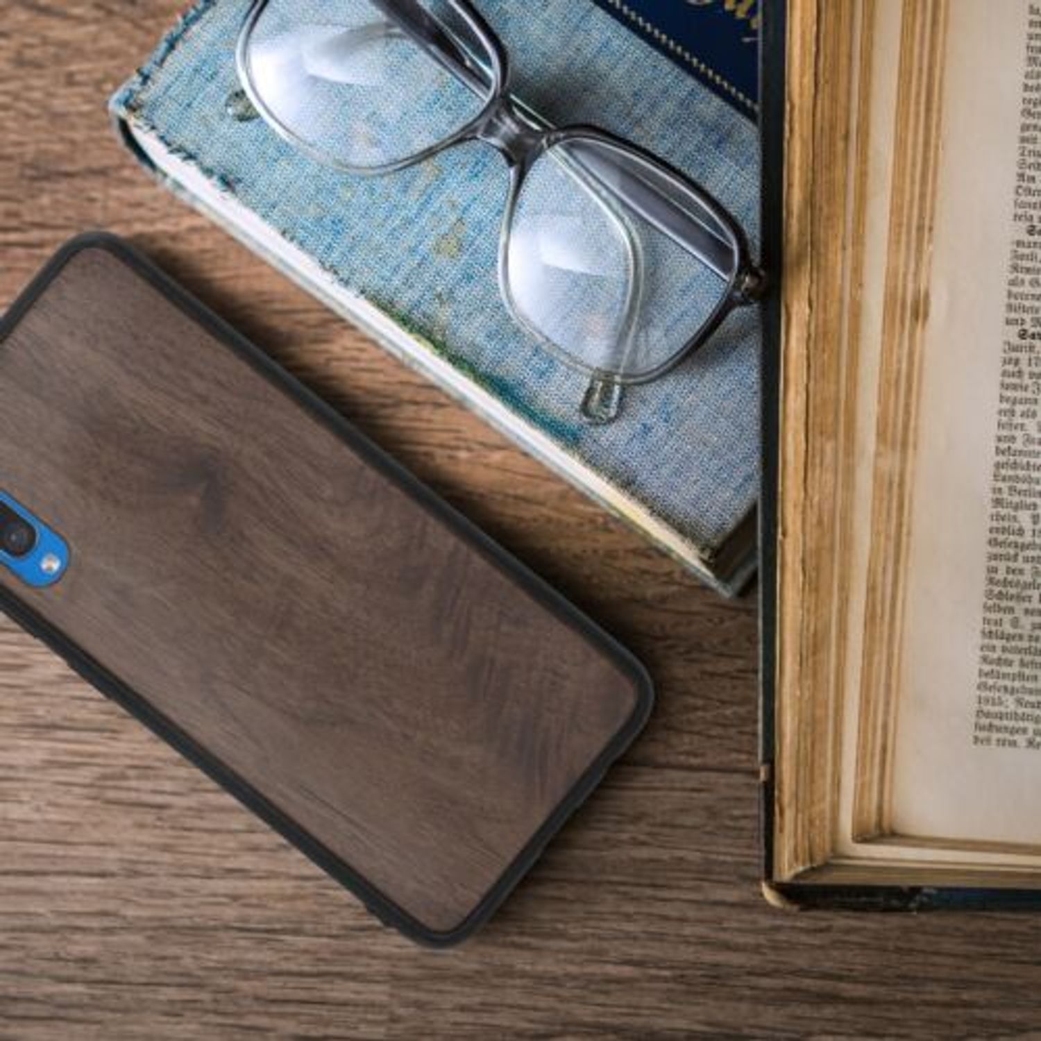 Husa pentru Samsung Galaxy A50, Lemn, Maro, 50043.18 fotografia produsului View 5 L