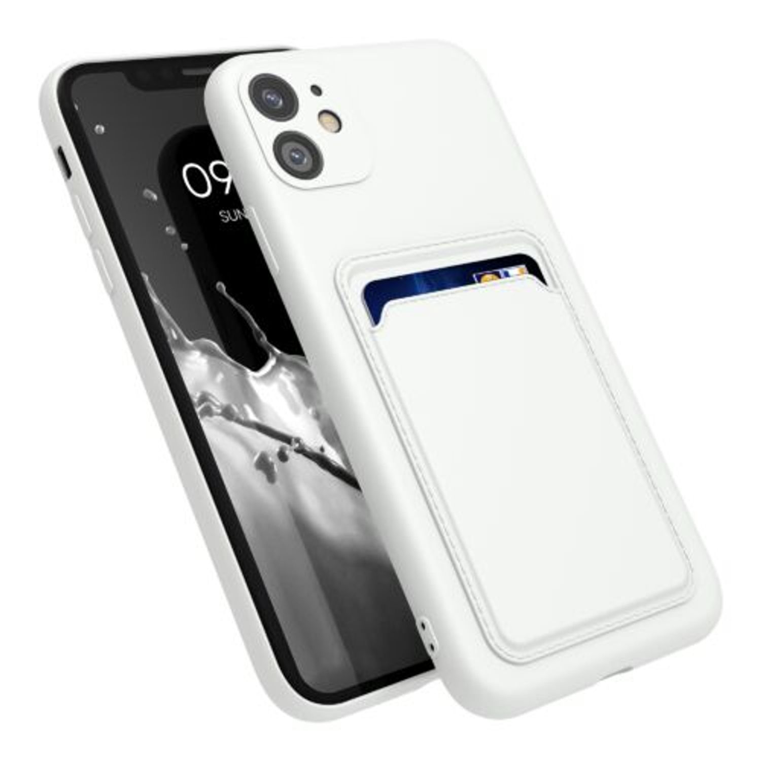 Husa pentru Apple iPhone 11, Silicon, Alb, 55114.02, Kwmobile fotografia produsului View 2 L