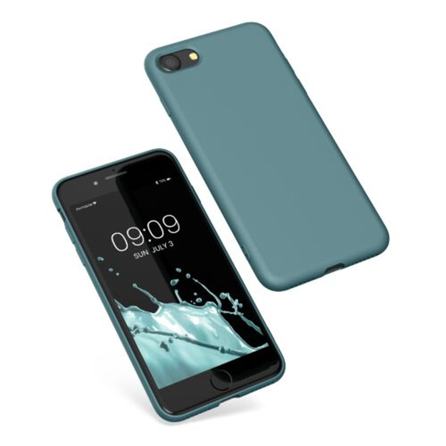 Husa pentru Apple iPhone 8/iPhone 7/iPhone SE 2, Silicon, Verde, 49979.207, Kwmobile fotografia produsului View 2 L