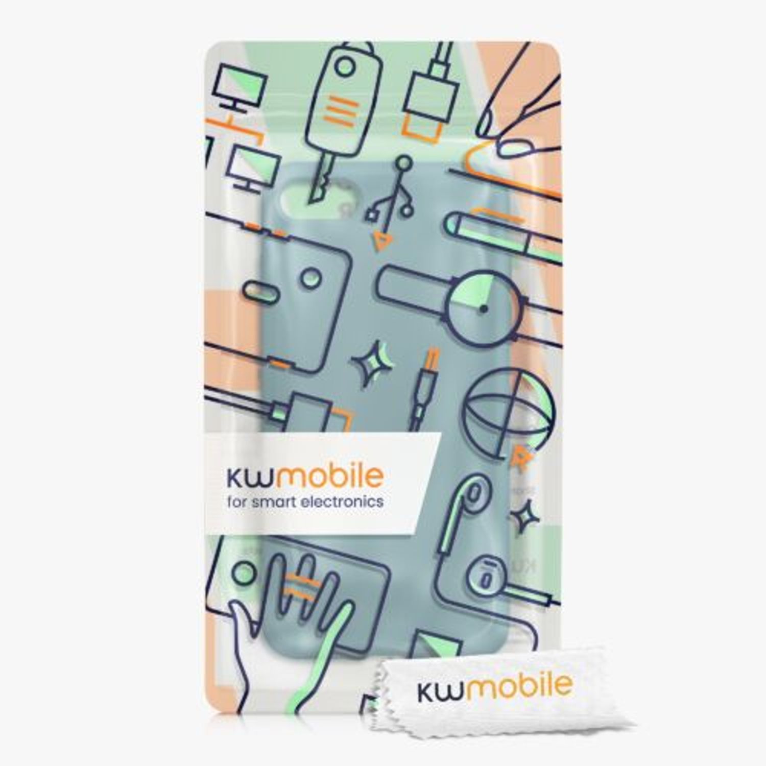 Husa pentru Apple iPhone 8/iPhone 7/iPhone SE 2, Silicon, Verde, 49979.207, Kwmobile fotografia produsului View 8 L
