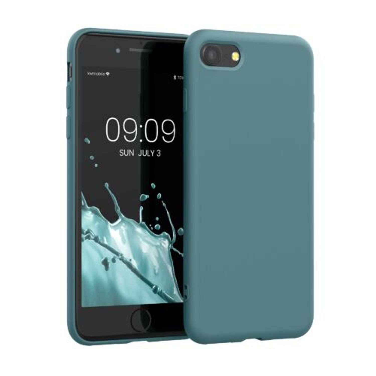 Husa pentru Apple iPhone 8/iPhone 7/iPhone SE 2, Silicon, Verde, 49979.207, Kwmobile fotografia produsului