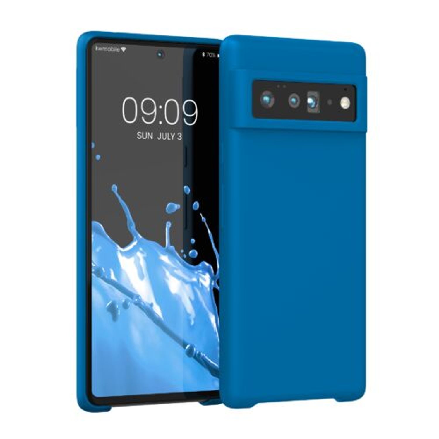Husa pentru Google Pixel 6 Pro, Silicon, Albastru, 55863.228, Kwmobile fotografia produsului