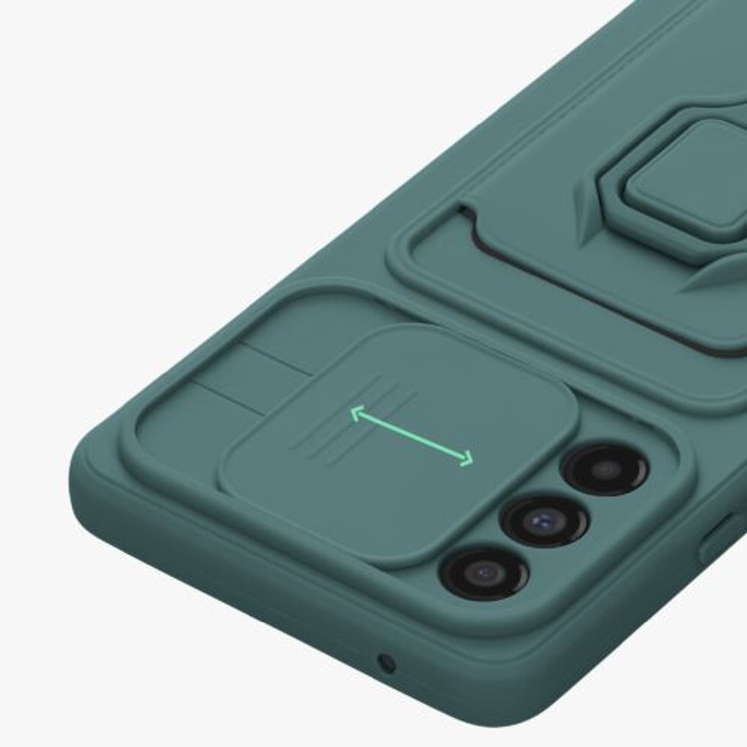 Husa Kwmobile pentru Samsung Galaxy A53 5G, Silicon, Verde, 58577.169 fotografia produsului View 10 L