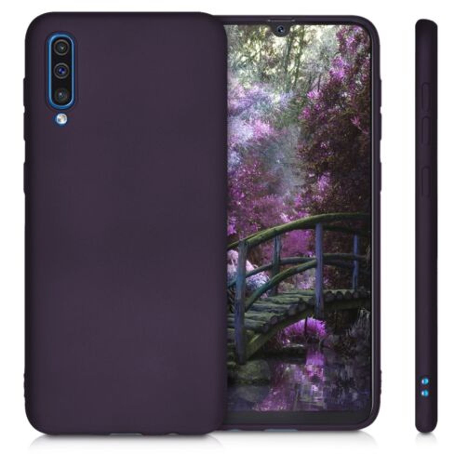 Husa pentru Samsung Galaxy A50, Silicon, Mov, 48056.115 fotografia produsului View 2 L