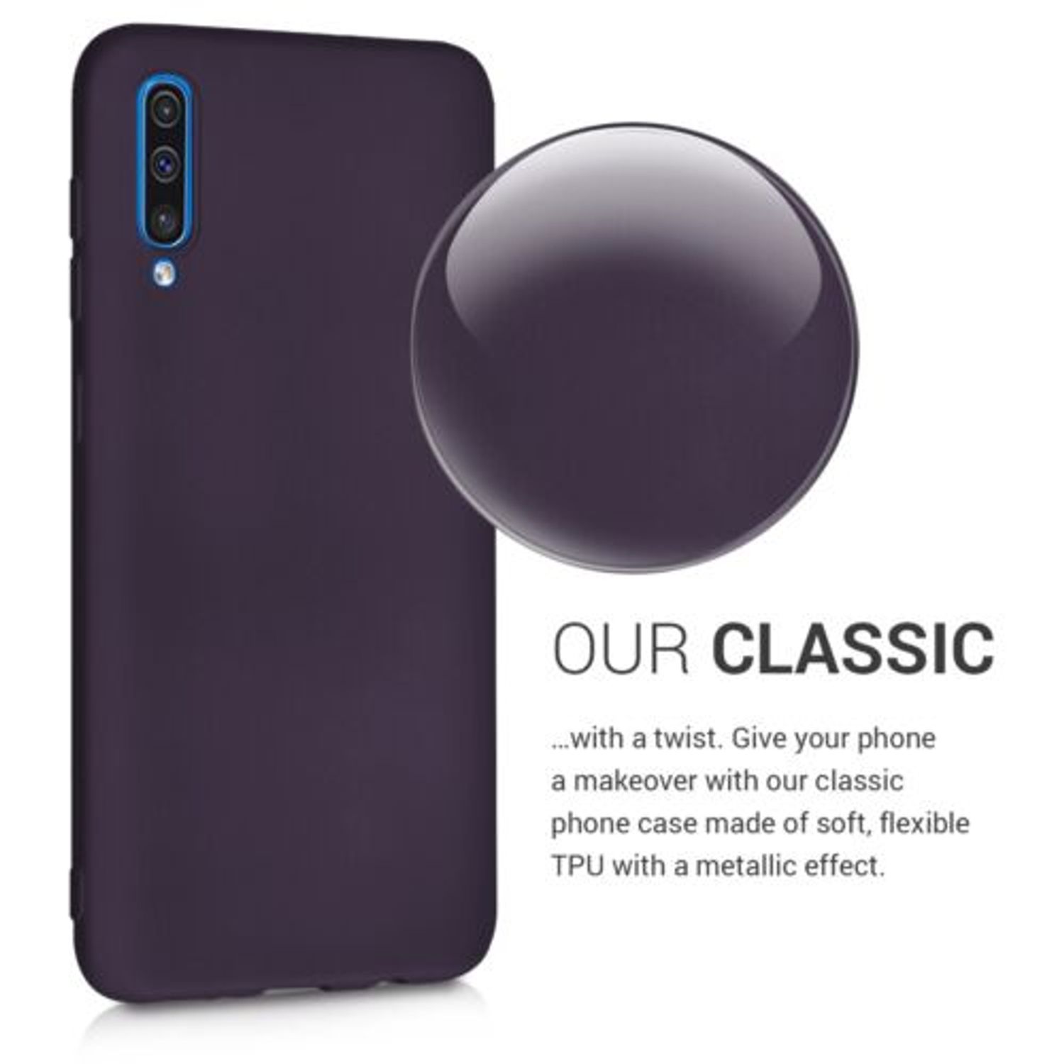 Husa pentru Samsung Galaxy A50, Silicon, Mov, 48056.115 fotografia produsului View 6 L