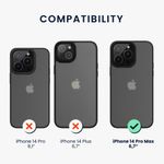 Husa Kwmobile pentru Apple iPhone 14 Pro Max, Silicon, Negru, 59092.01 fotografia produsului View 2 S
