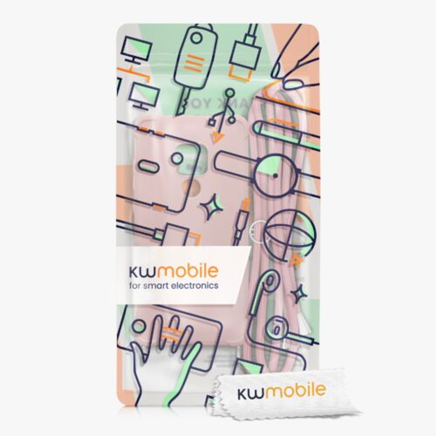 Husa Kwmobile pentru Huawei Mate 20, Silicon, Roz, 59006.154 fotografia produsului View 9 L