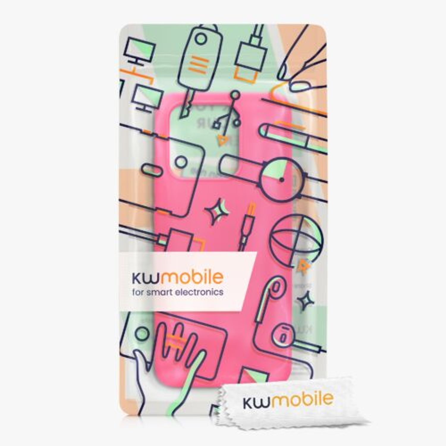 Husa Kwmobile pentru Xiaomi Redmi 10C, Silicon, Roz, 59230.77 fotografia produsului View 6 L