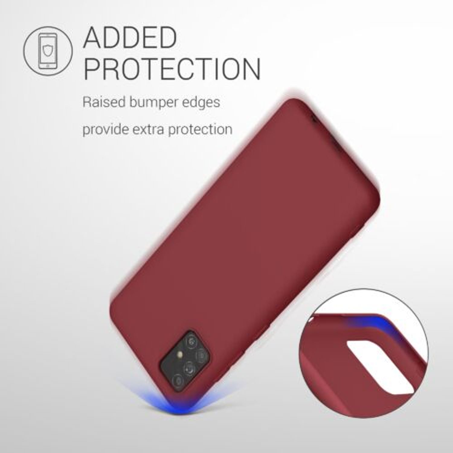 Husa pentru Samsung Galaxy A51, Silicon, Violet, 51196.209 fotografia produsului View 7 L