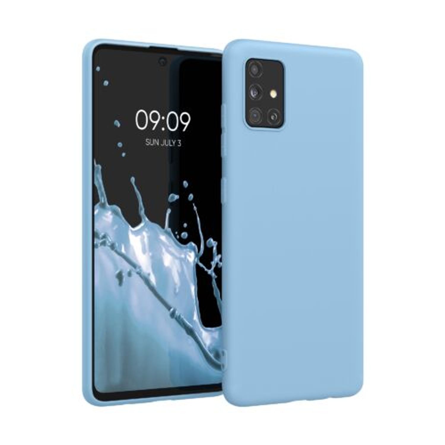 Husa pentru Samsung Galaxy A51, Silicon, Albastru, 51196.161 fotografia produsului