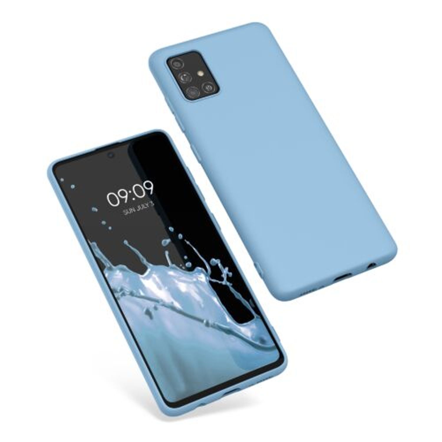 Husa pentru Samsung Galaxy A51, Silicon, Albastru, 51196.161 fotografia produsului View 2 L
