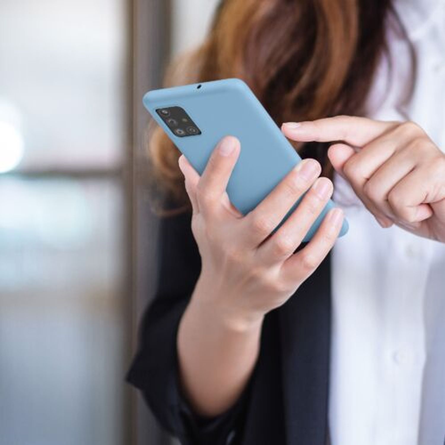 Husa pentru Samsung Galaxy A51, Silicon, Albastru, 51196.161 fotografia produsului View 5 L