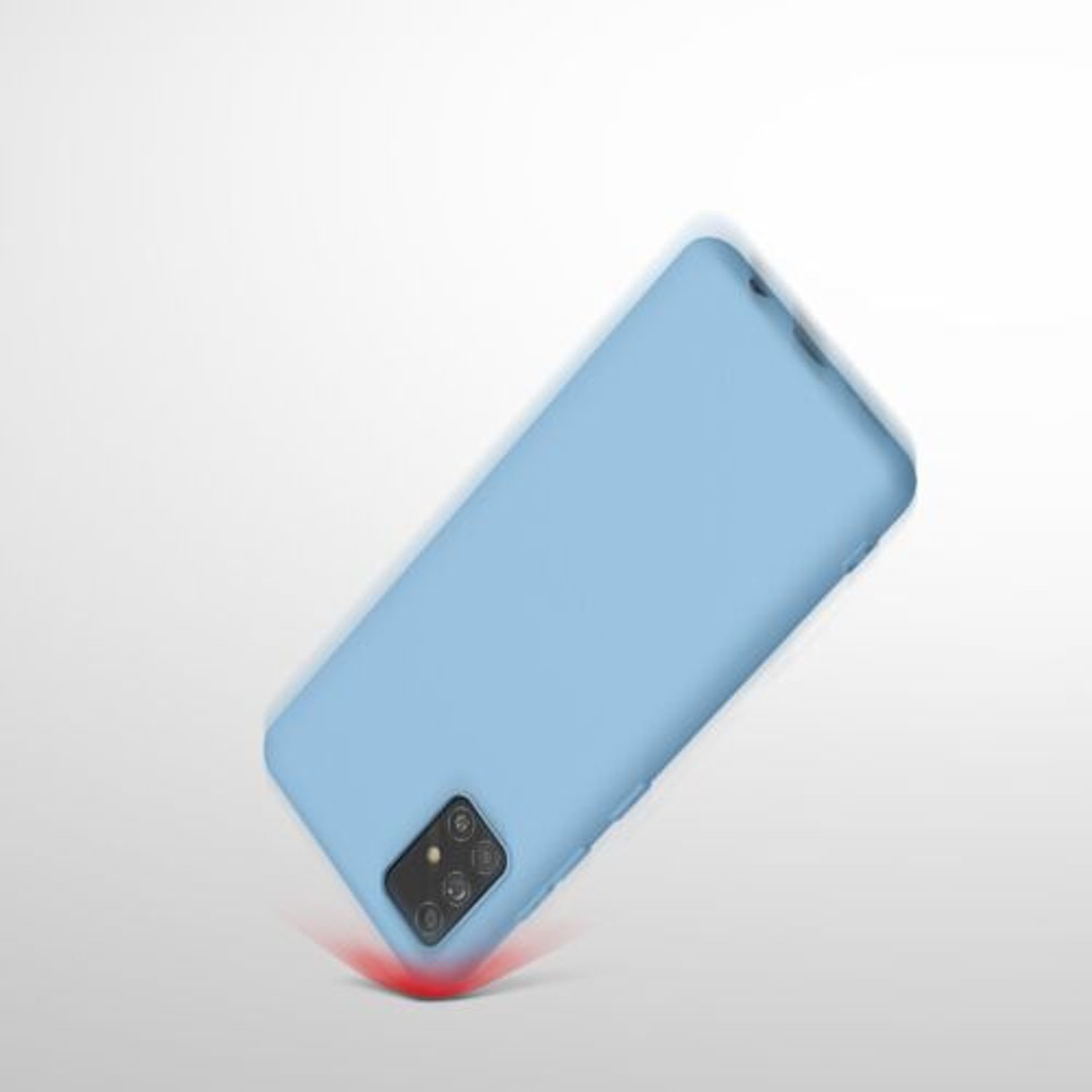Husa pentru Samsung Galaxy A51, Silicon, Albastru, 51196.161 fotografia produsului View 10 L