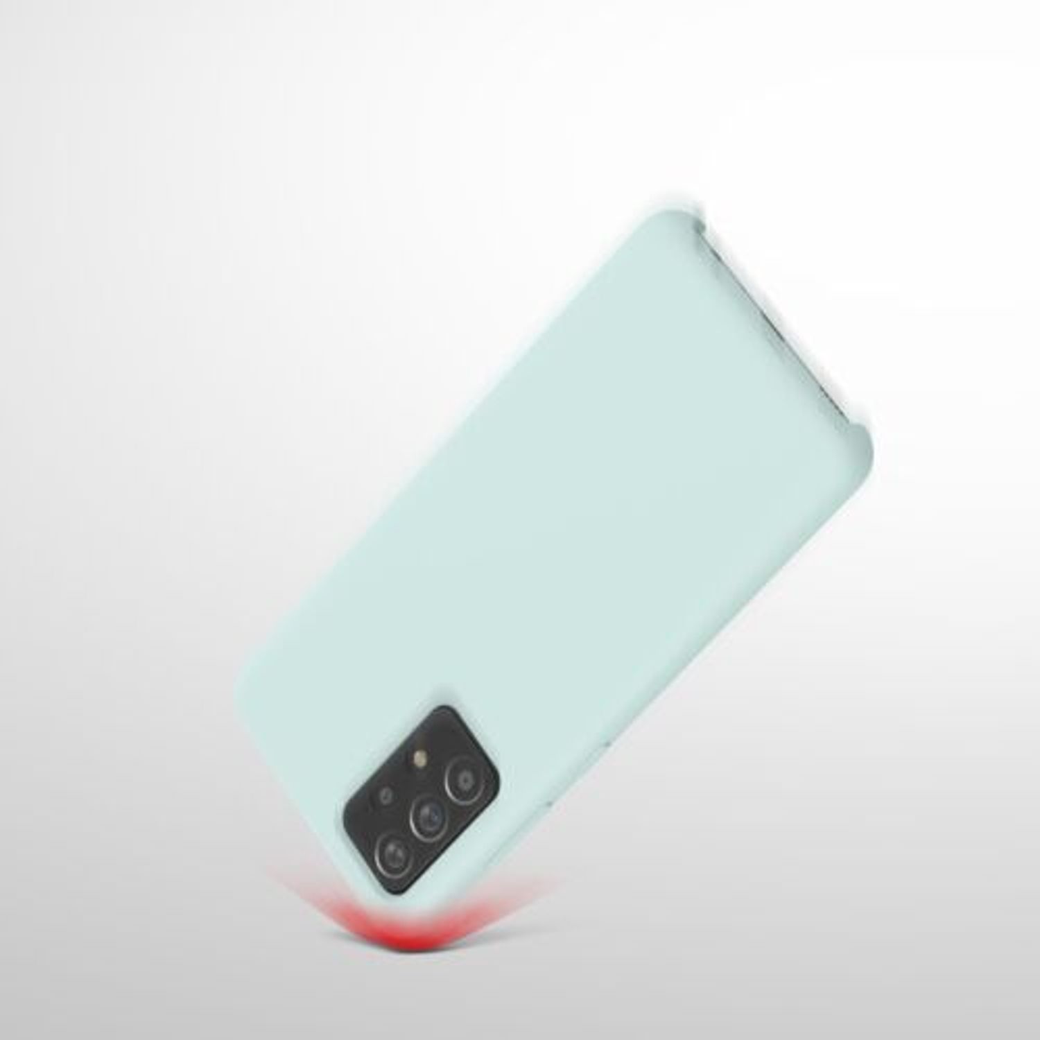 Husa pentru Samsung Galaxy A52, Silicon, Verde, 54347.200 fotografia produsului View 9 L