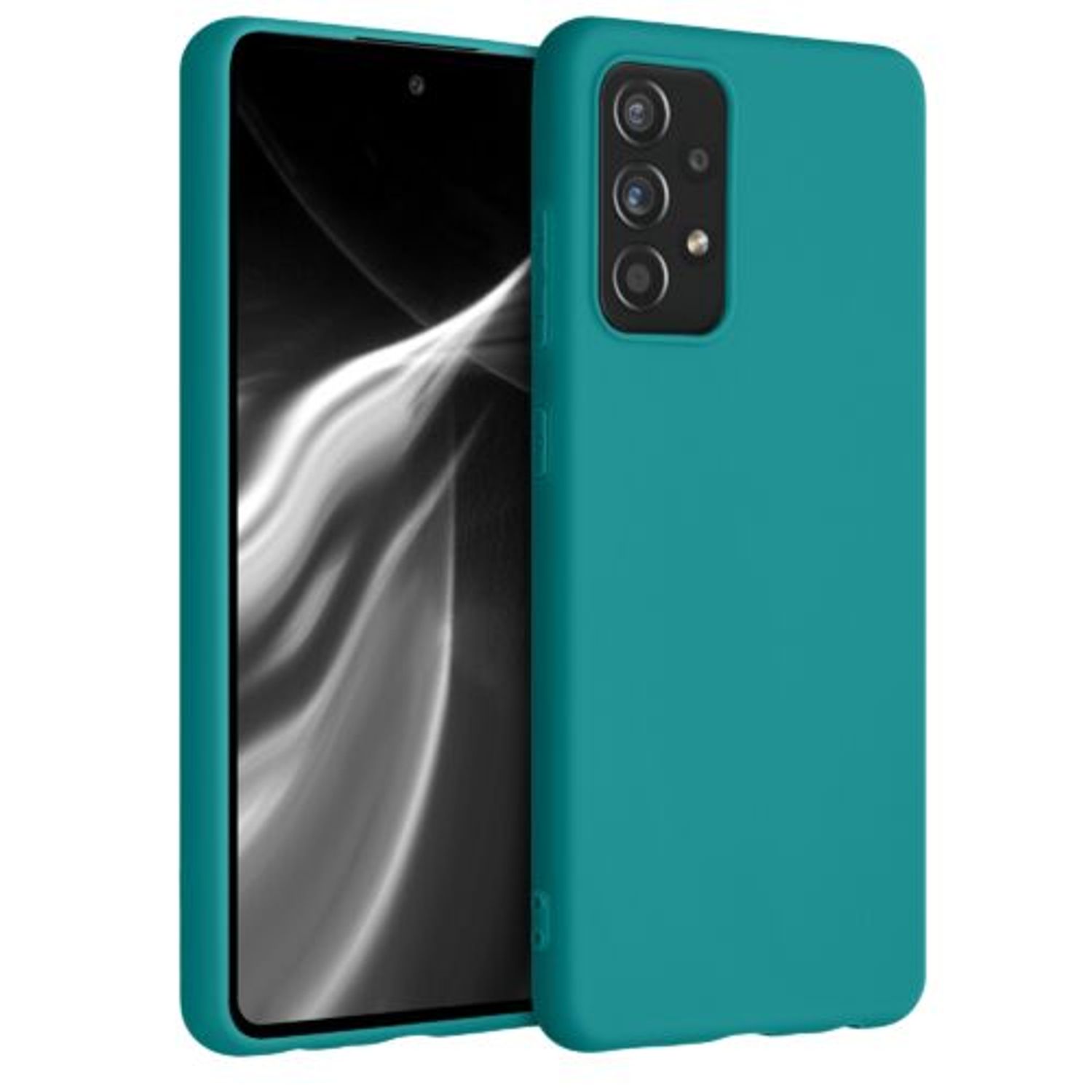 Husa pentru Samsung Galaxy A52, Silicon, Verde, 54346.57 fotografia produsului