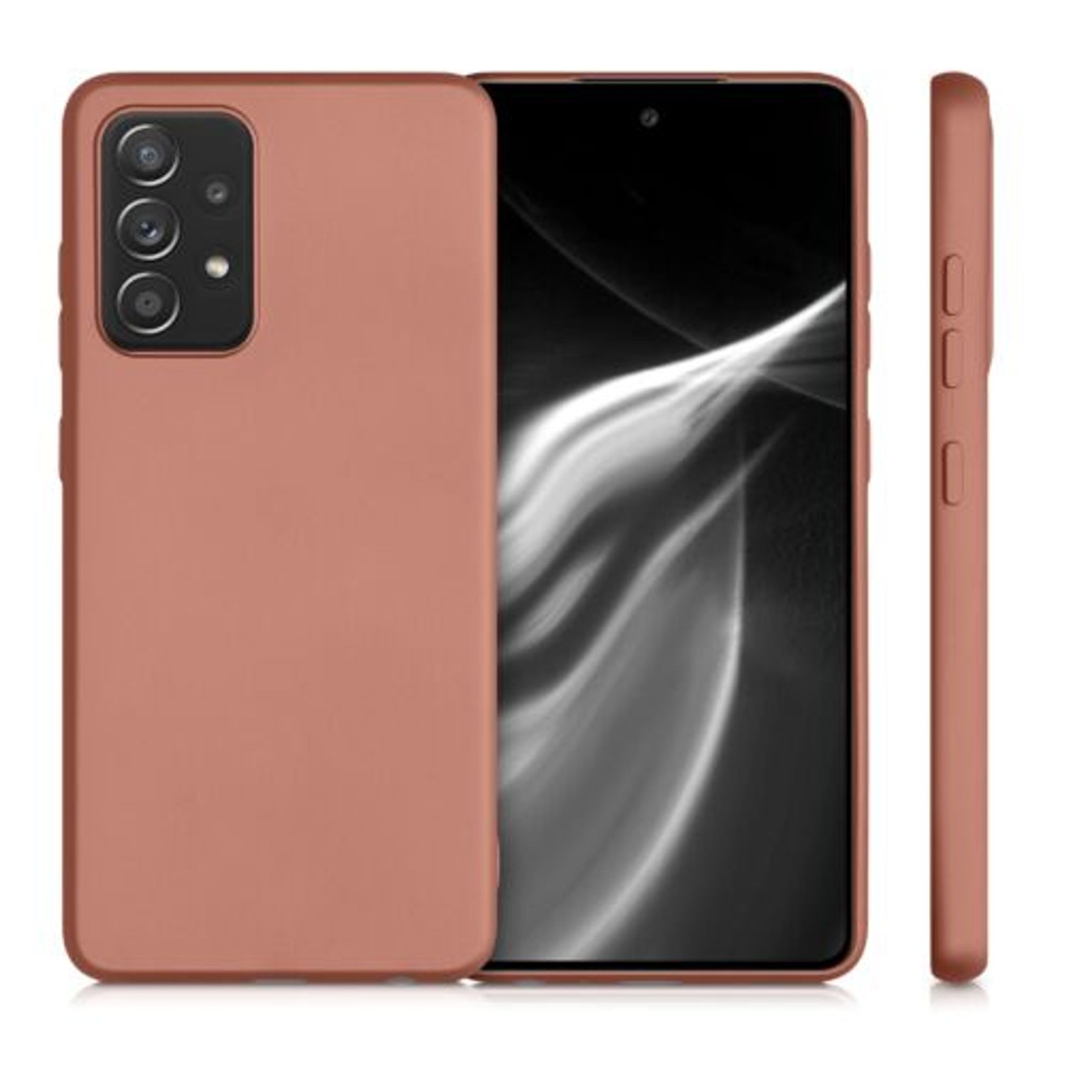 Husa pentru Samsung Galaxy A52, Silicon, Maro, 54351.211 fotografia produsului View 6 L