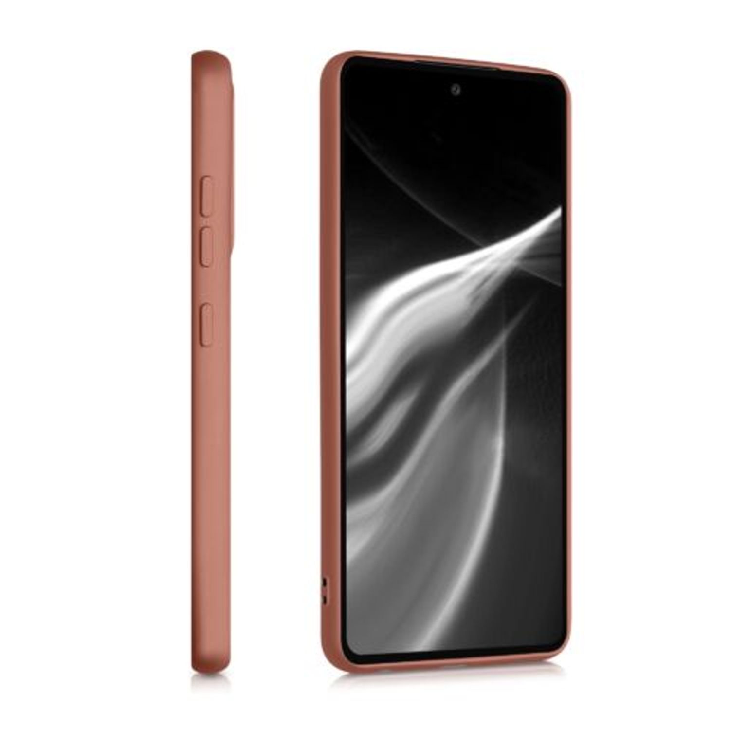 Husa pentru Samsung Galaxy A52, Silicon, Maro, 54351.211 fotografia produsului View 2 L
