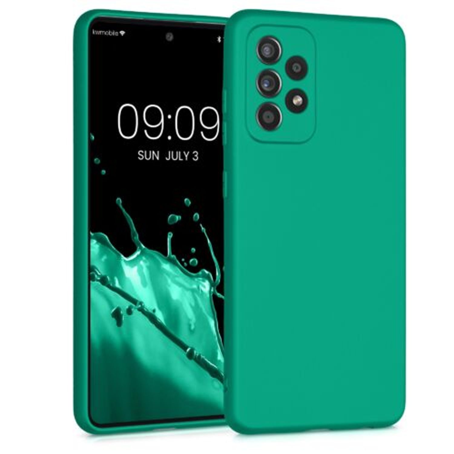 Husa pentru Samsung Galaxy A52, Silicon, Verde, 54351.128 fotografia produsului
