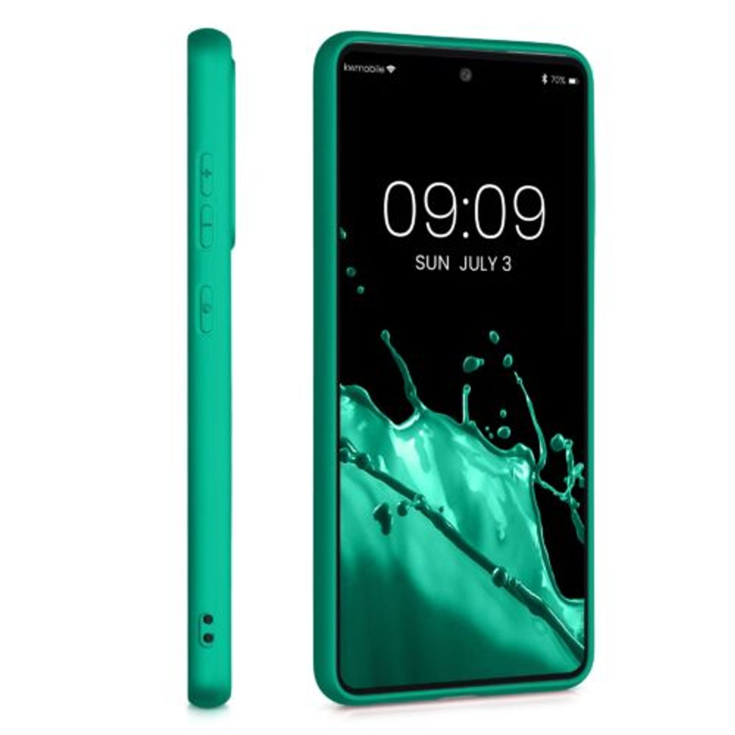 Husa pentru Samsung Galaxy A52, Silicon, Verde, 54351.128 fotografia produsului View 5 L