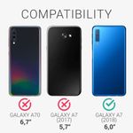 Husa pentru Samsung Galaxy A7 (2018), Silicon, Mov, 47730.108 fotografia produsului View 6 S