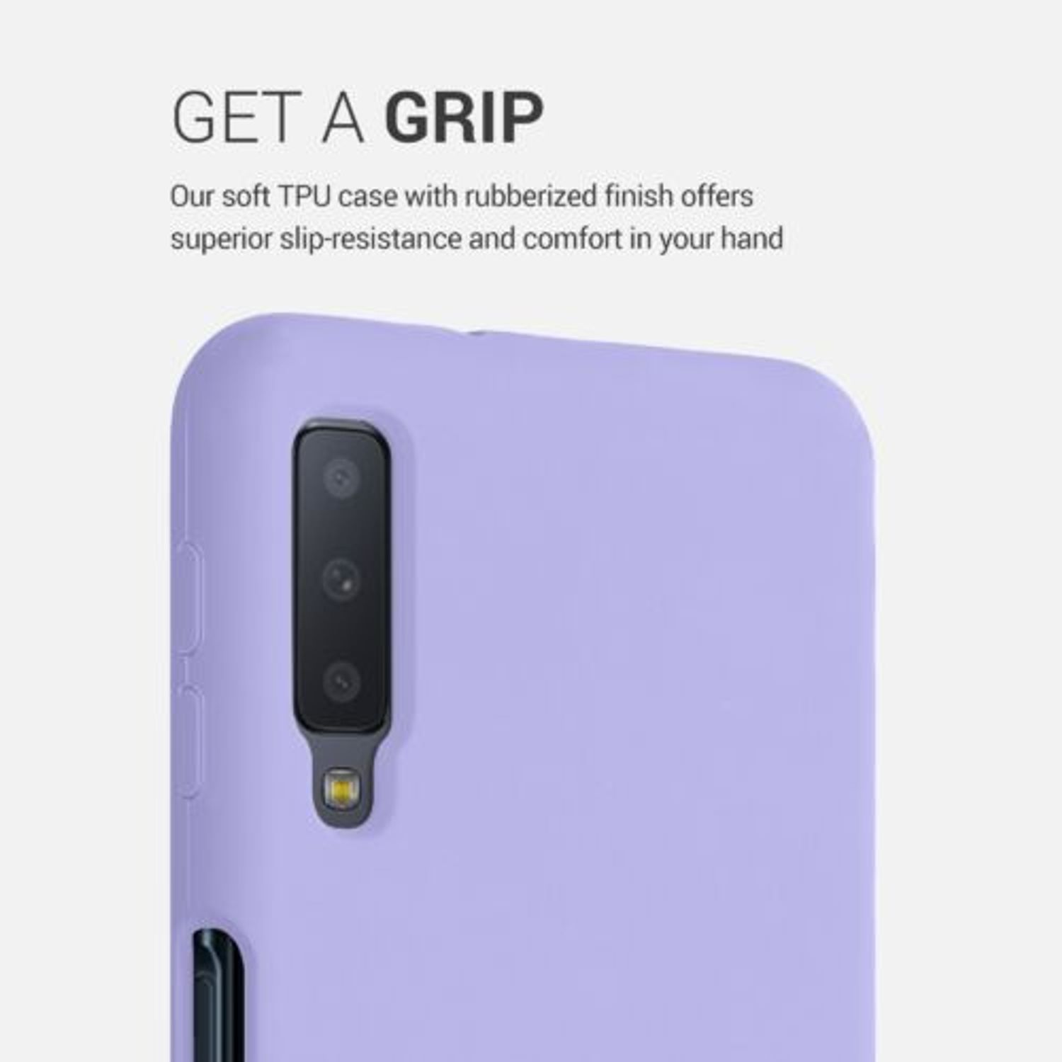 Husa pentru Samsung Galaxy A7 (2018), Silicon, Mov, 47730.108 fotografia produsului View 4 L
