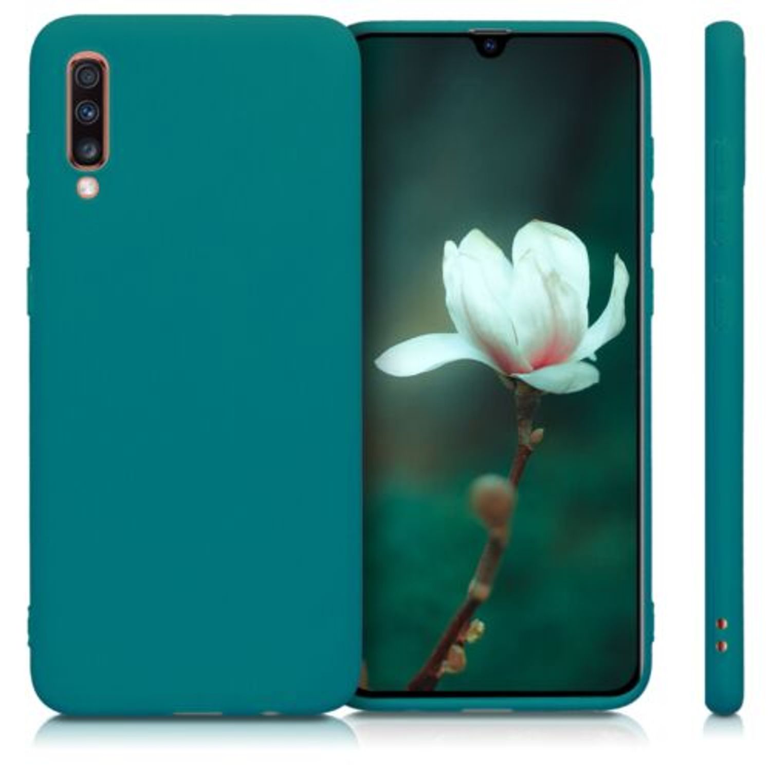 Husa pentru Samsung Galaxy A70, Silicon, Verde, 48427.57 fotografia produsului View 2 L