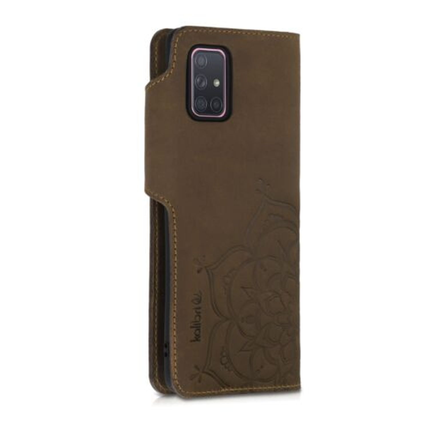 Husa pentru Samsung Galaxy A71, Piele naturala, Maro, 51779.01 fotografia produsului View 7 L