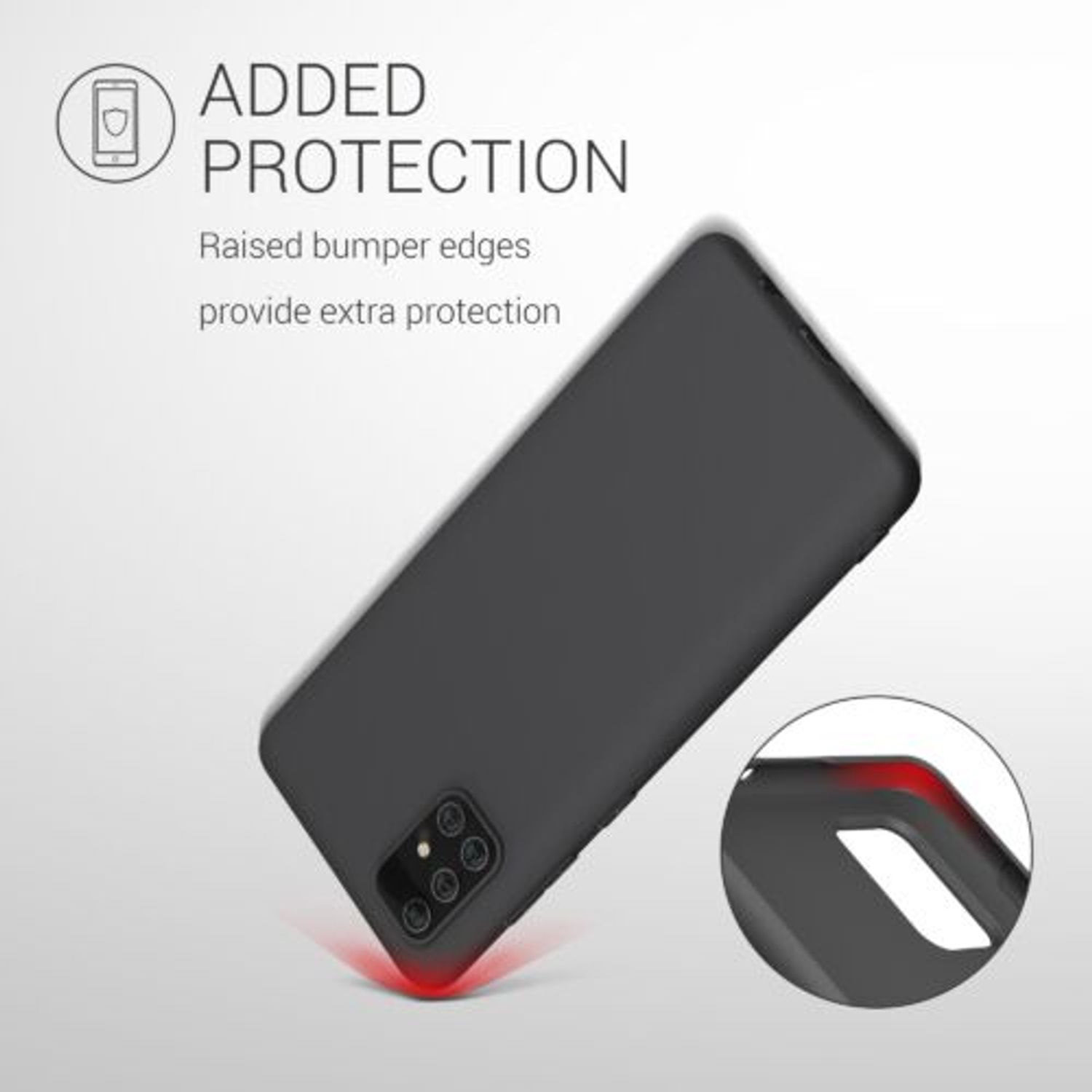 Husa pentru Samsung Galaxy A71, Silicon, Negru, 51208.47 fotografia produsului View 8 L
