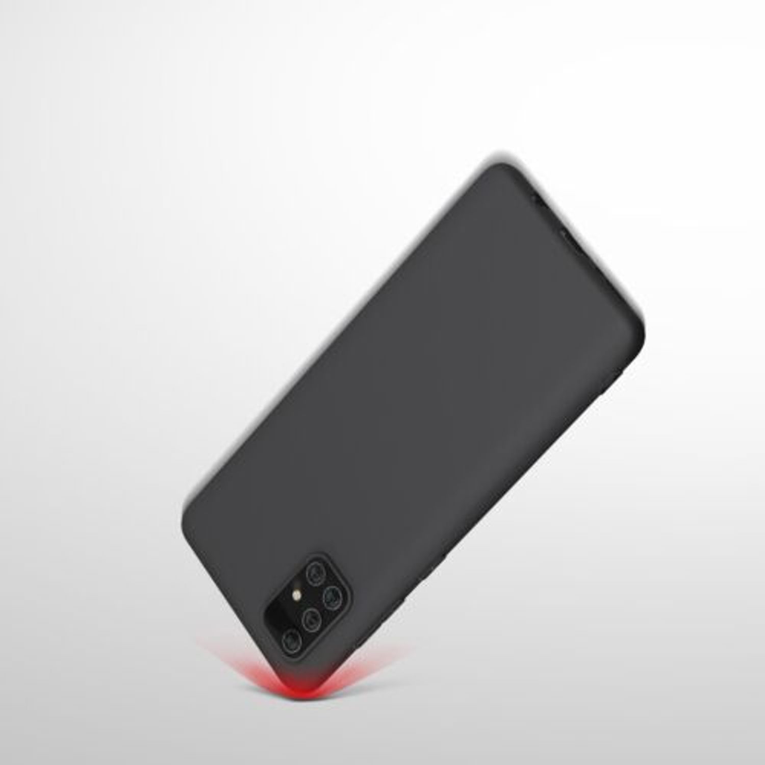 Husa pentru Samsung Galaxy A71, Silicon, Negru, 51208.47 fotografia produsului View 2 L