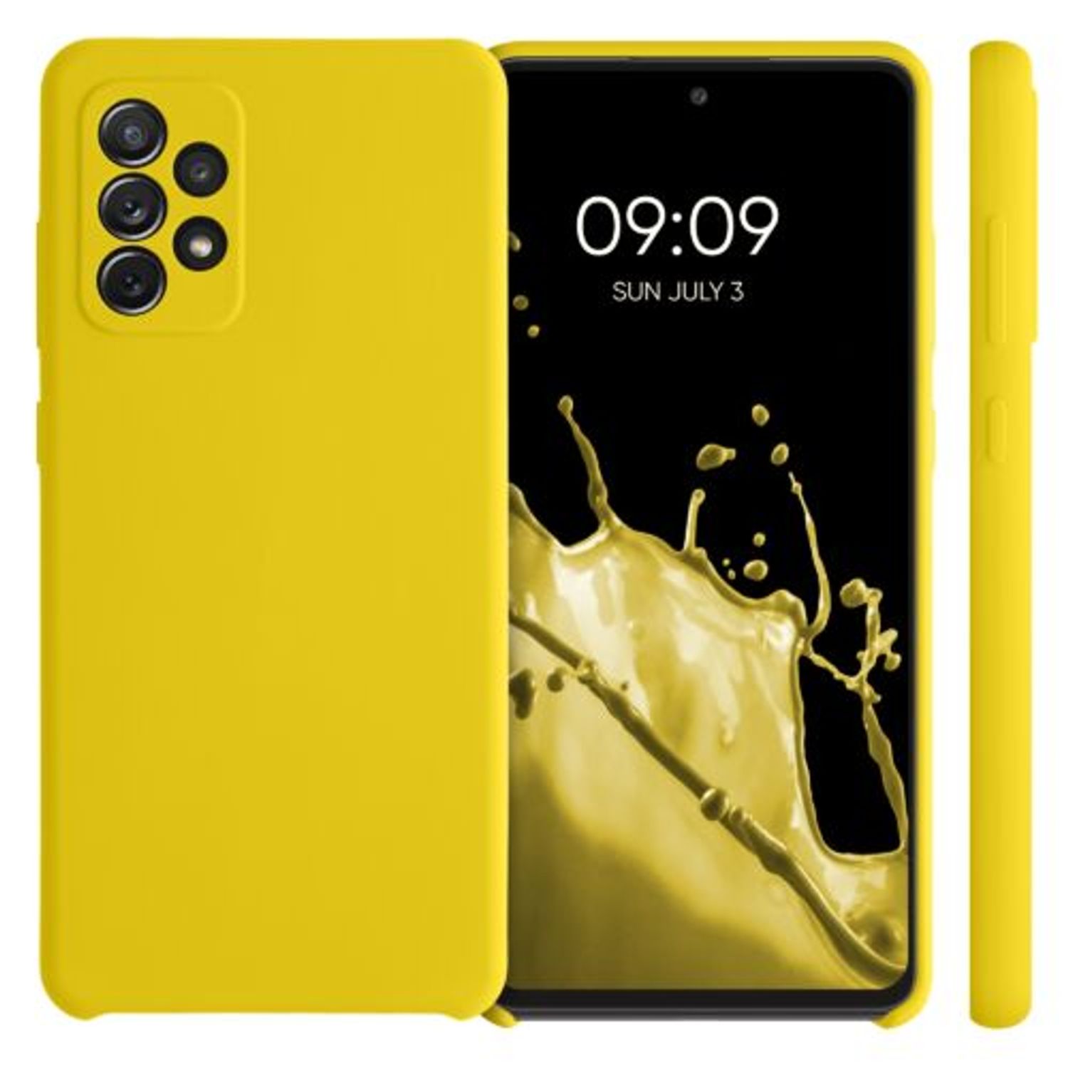 Husa pentru Samsung Galaxy A72, Silicon, Galben, 54359.165 fotografia produsului View 2 L