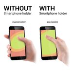Suport universal pentru telefon, Kwmobile, Negru, Plastic, 38692.01 fotografia produsului View 6 S