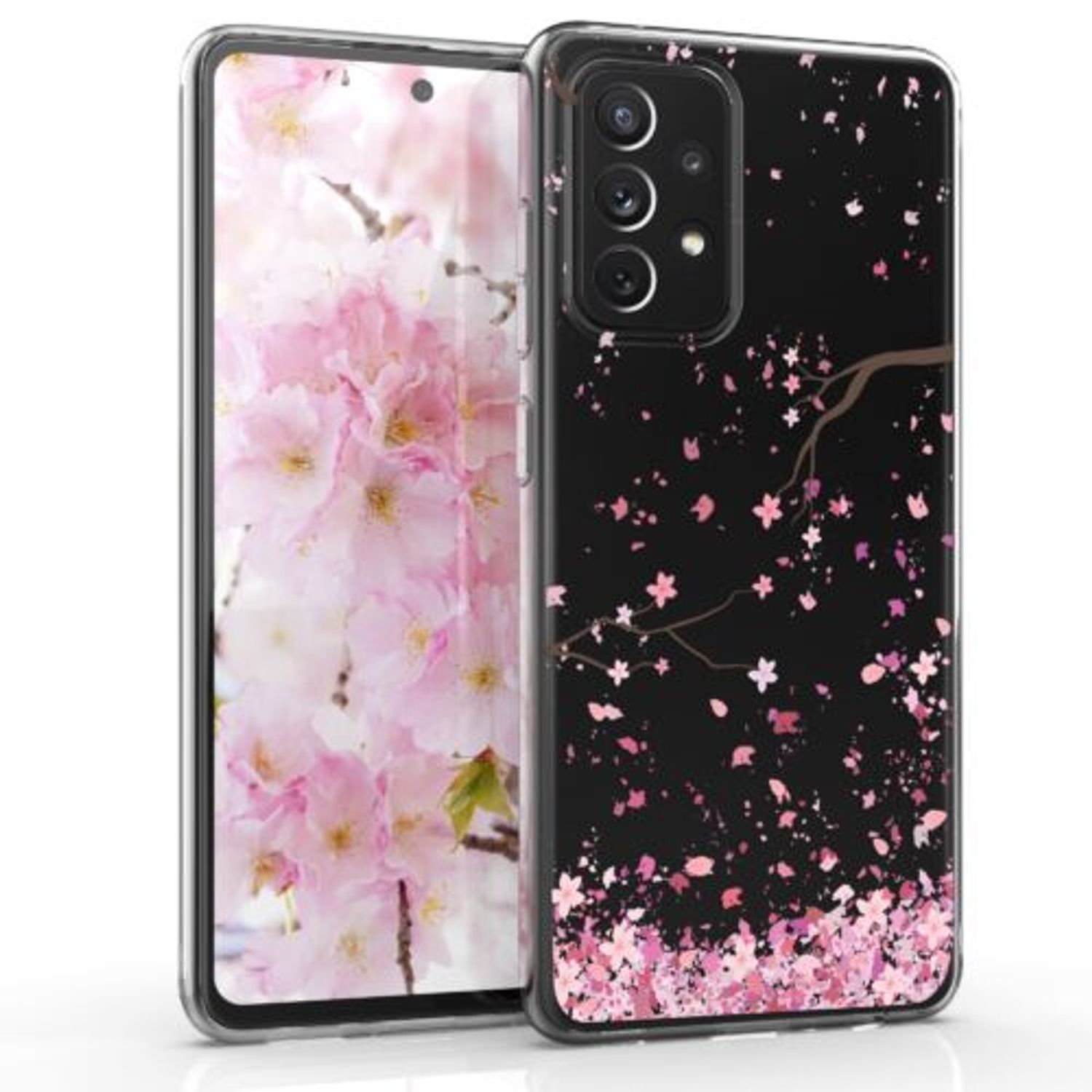 Husa pentru Samsung Galaxy A72, Silicon, Roz, 54360.02 fotografia produsului
