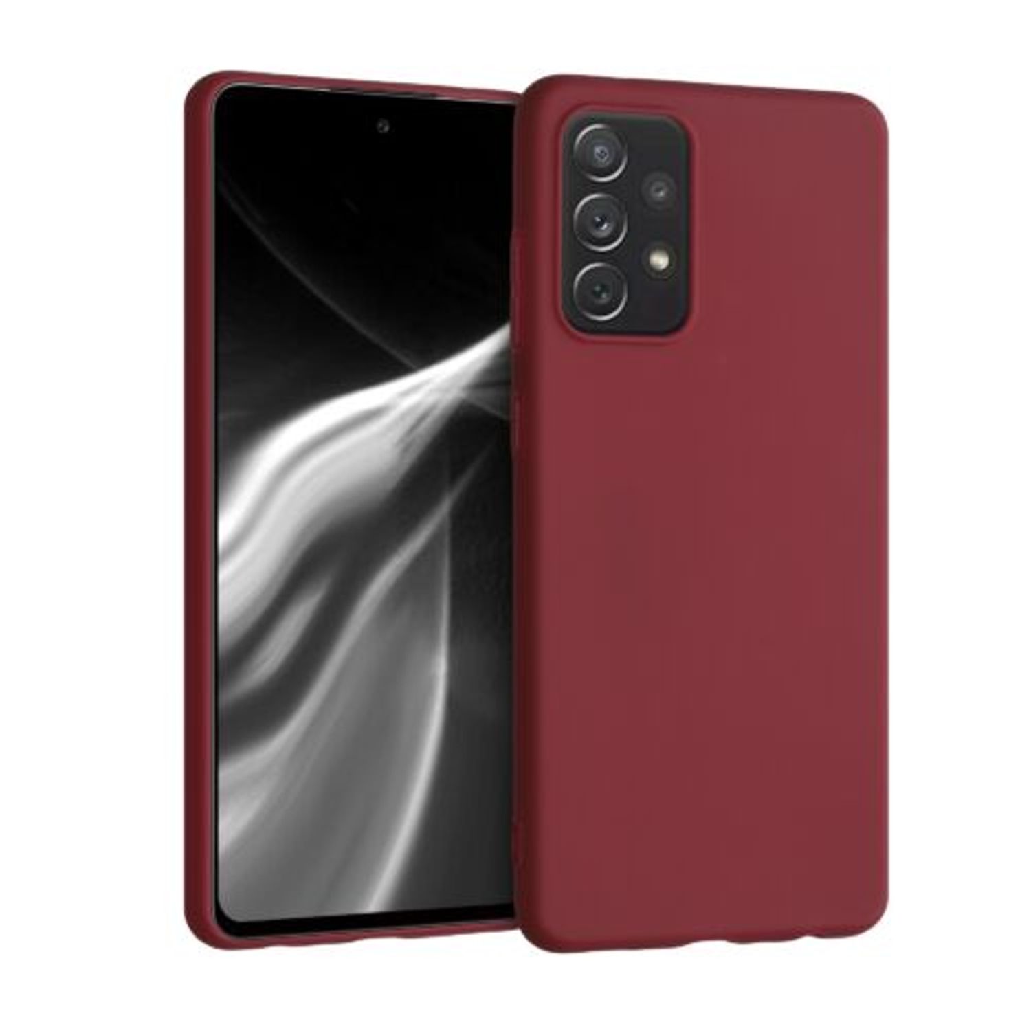 Husa pentru Samsung Galaxy A72, Silicon, Rosu, 54358.209 fotografia produsului