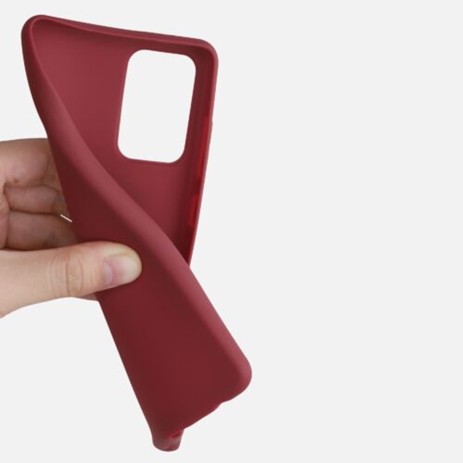 Husa pentru Samsung Galaxy A72, Silicon, Rosu, 54358.209 fotografia produsului View 8 L