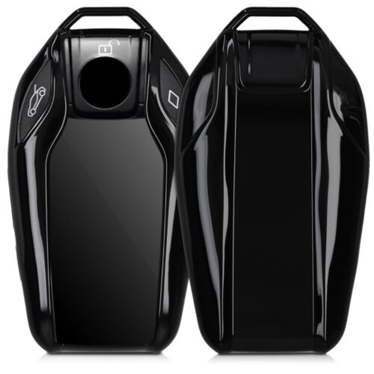 Husa Cheie Auto pentru BMW, Display, Silicon, Negru, 47310.91 fotografia produsului