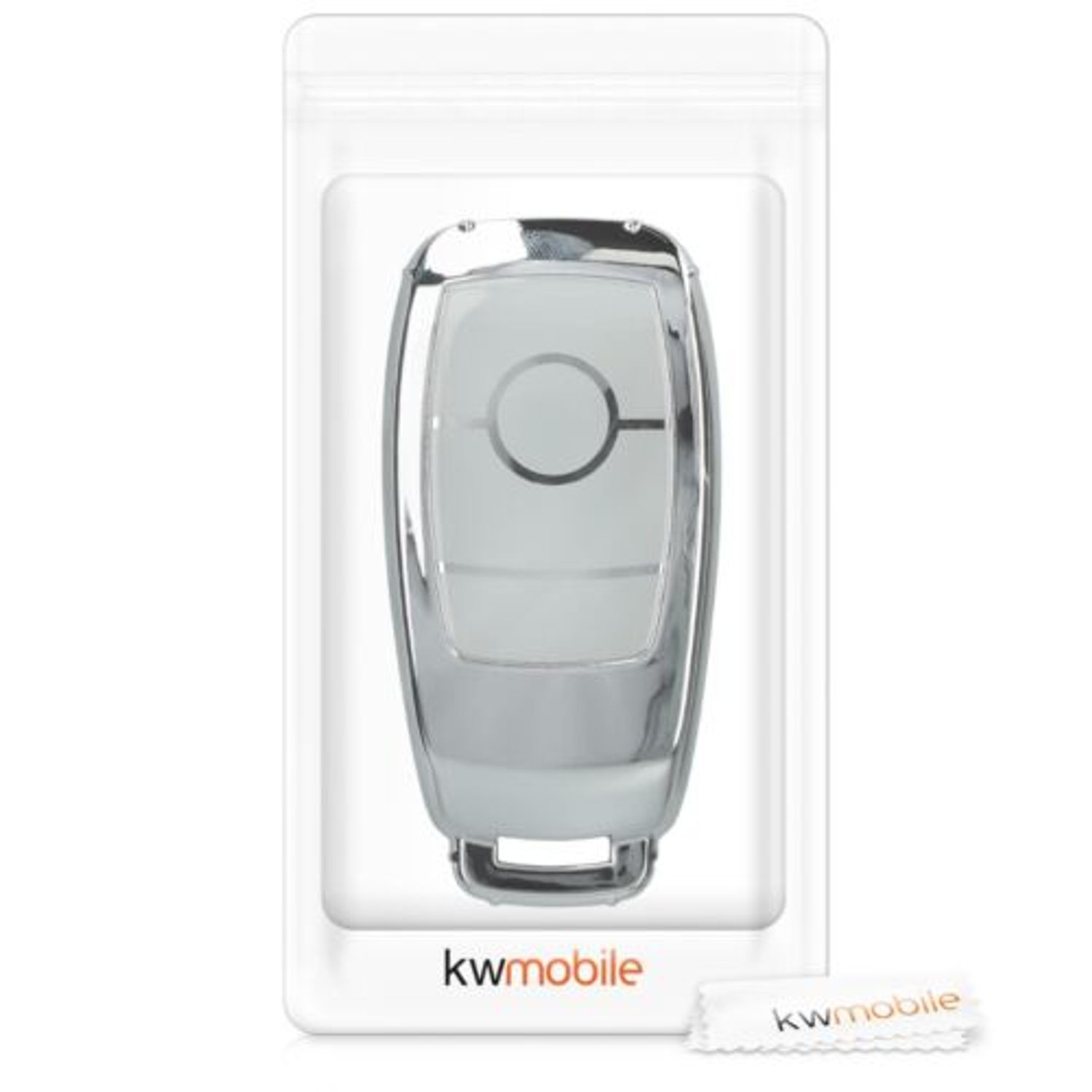 Husa Cheie Auto pentru Mercedes Benz, Smart Key, Silicon, Silver, 49069.94 fotografia produsului View 6 L