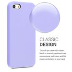 Husa pentru Apple iPhone 5/iPhone 5s/iPhone SE, Silicon, Mov, 42766.108 fotografia produsului View 4 S