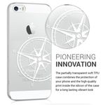 Husa pentru Apple iPhone 5/iPhone 5s/iPhone SE, Silicon, Alb, 40657.20 fotografia produsului View 3 S