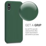 Husa pentru iPhone X/iPhone XS, Silicon, Verde, 46313.80 fotografia produsului View 4 S