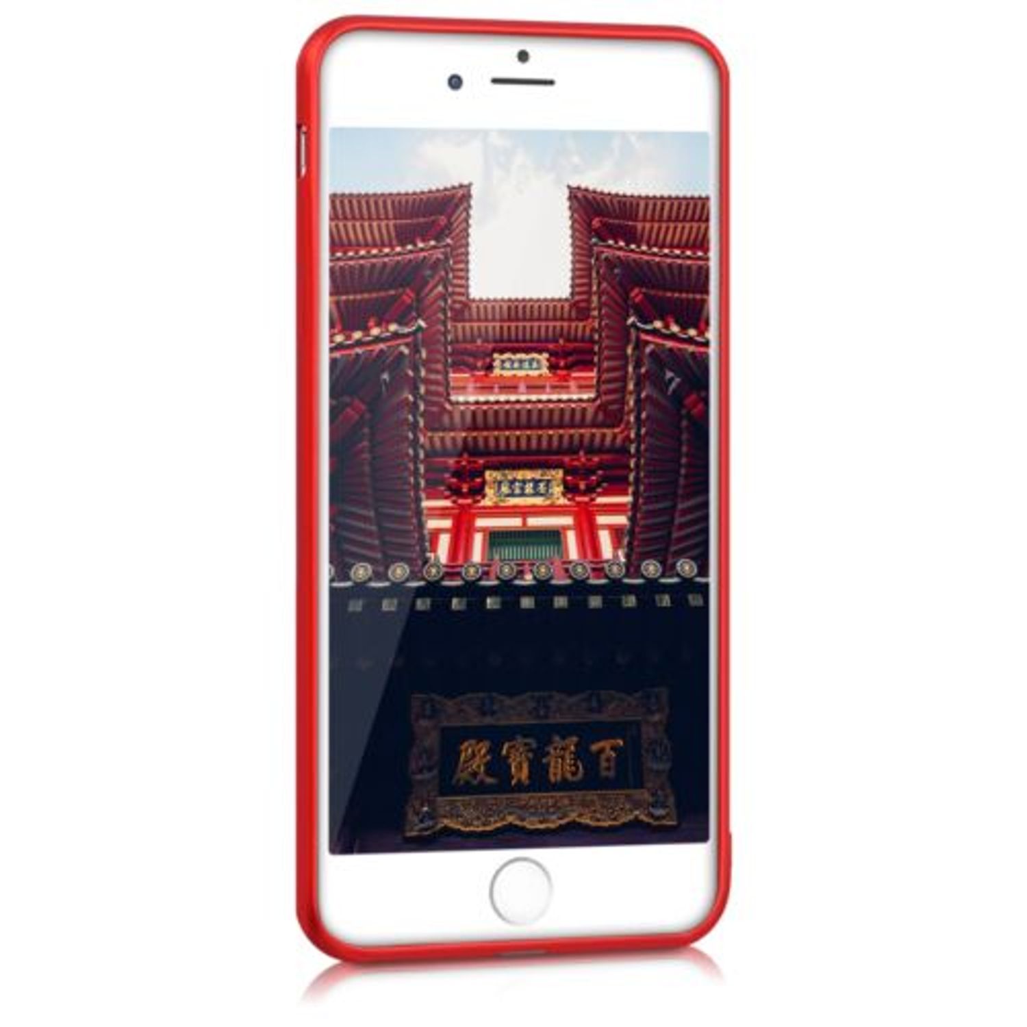 Husa pentru Apple iPhone 6 Plus/iPhone 6s Plus, Silicon, Rosu, 40352.36 fotografia produsului View 3 L
