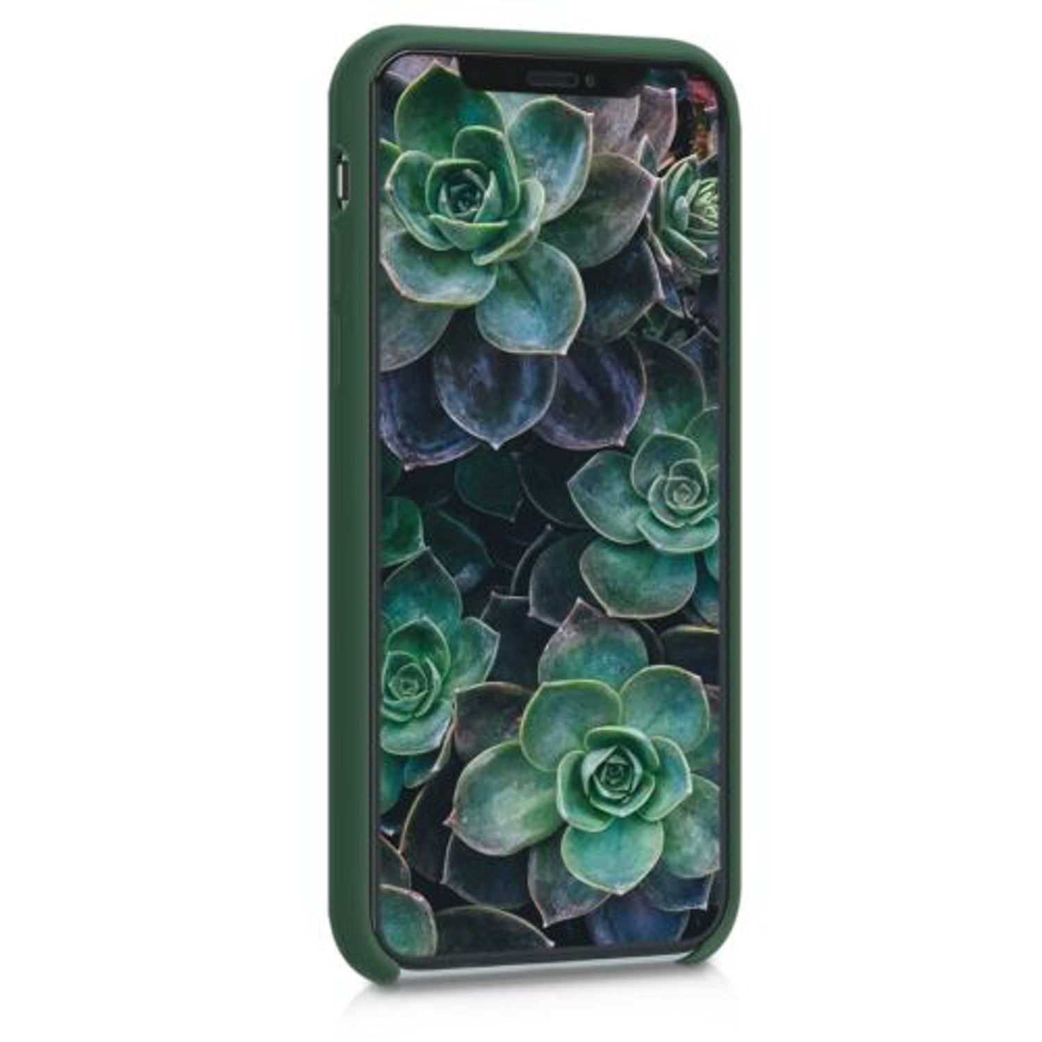 Husa pentru iPhone X/iPhone XS, Silicon, Verde, 46313.80 fotografia produsului View 3 L